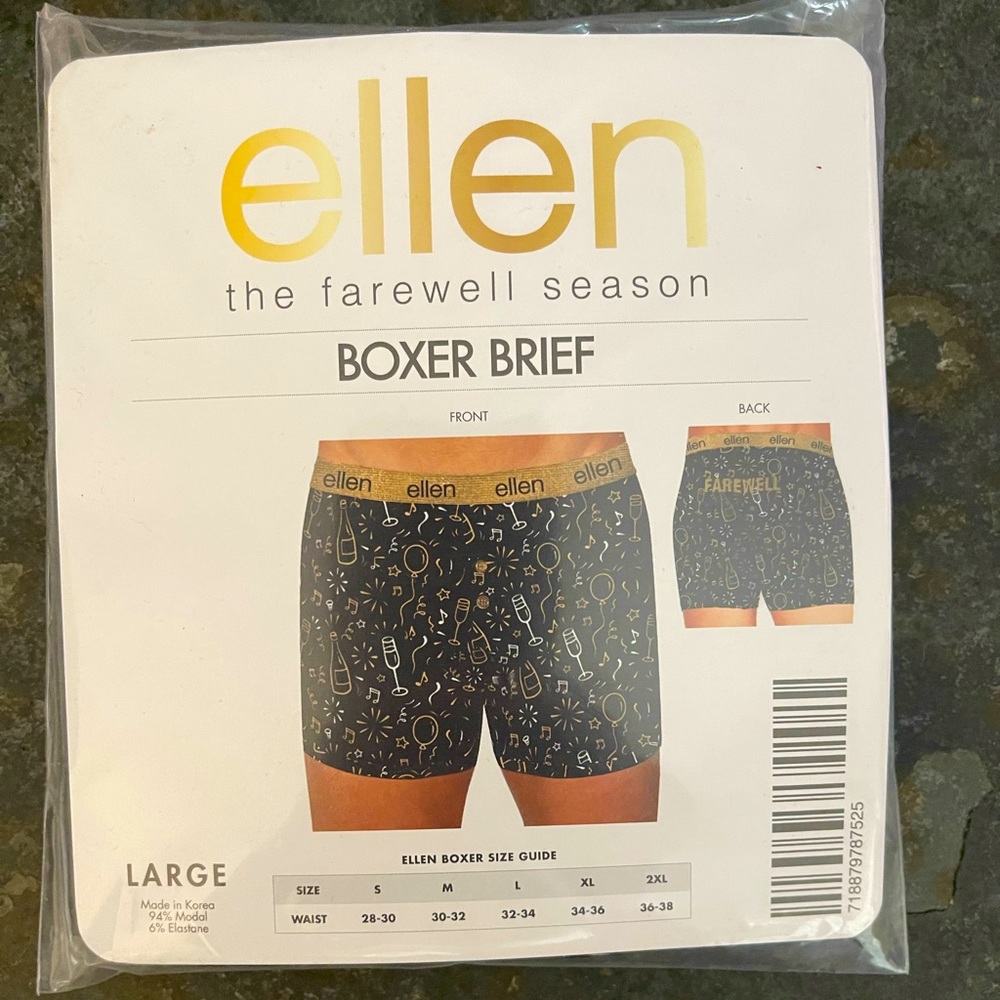 Ellen Boxer Briefs Farewell Season   New!